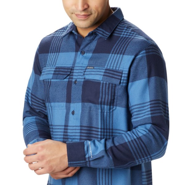 Kosele Columbia Silver Ridge 2.0 Flannel Big Panske Modre | SK-JPI-924051