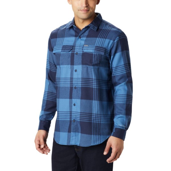 Kosele Columbia Silver Ridge 2.0 Flannel Big Panske Modre | SK-JPI-924051