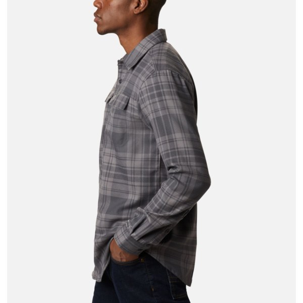 Kosele Columbia Silver Ridge 2.0 Flannel Panske Tmavo Siva | SK-NSY-604597