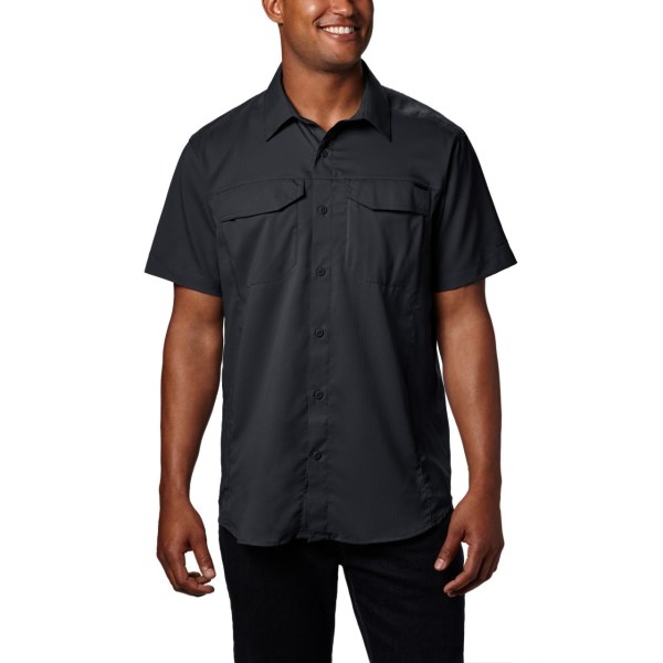 Kosele Columbia Silver Ridge Lite Kratke Sleeve Panske Čierne | SK-EFP-685971
