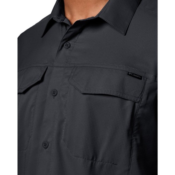 Kosele Columbia Silver Ridge Lite Kratke Sleeve Panske Čierne | SK-EFP-685971