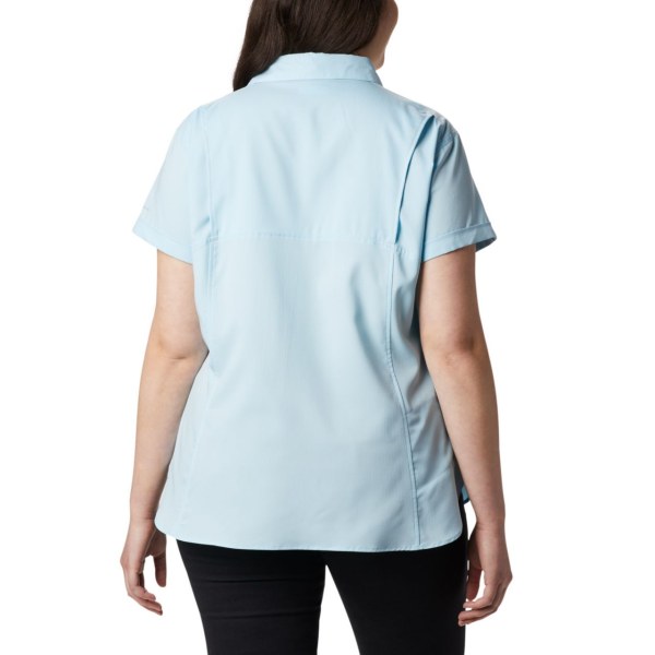 Kosele Columbia Silver Ridge Lite Kratke Sleeve Plus Size Damske Modre | SK-OMH-729401