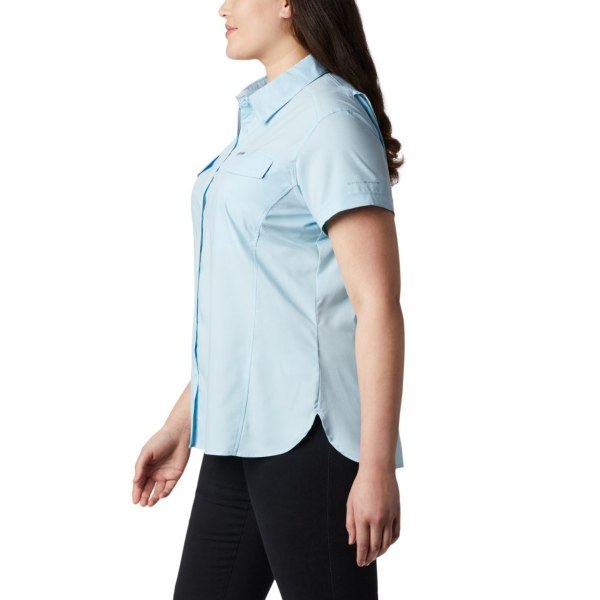Kosele Columbia Silver Ridge Lite Kratke Sleeve Plus Size Damske Modre | SK-OMH-729401