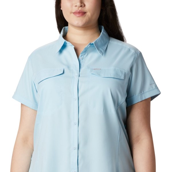 Kosele Columbia Silver Ridge Lite Kratke Sleeve Plus Size Damske Modre | SK-OMH-729401