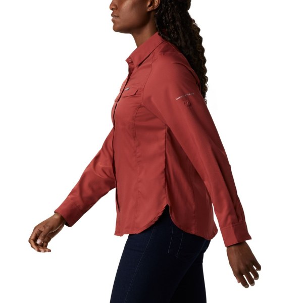 Kosele Columbia Silver Ridge Lite Long Sleeve Damske Červené | SK-GCI-097162