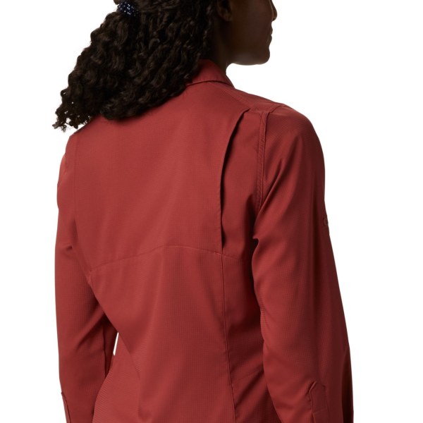 Kosele Columbia Silver Ridge Lite Long Sleeve Damske Červené | SK-GCI-097162