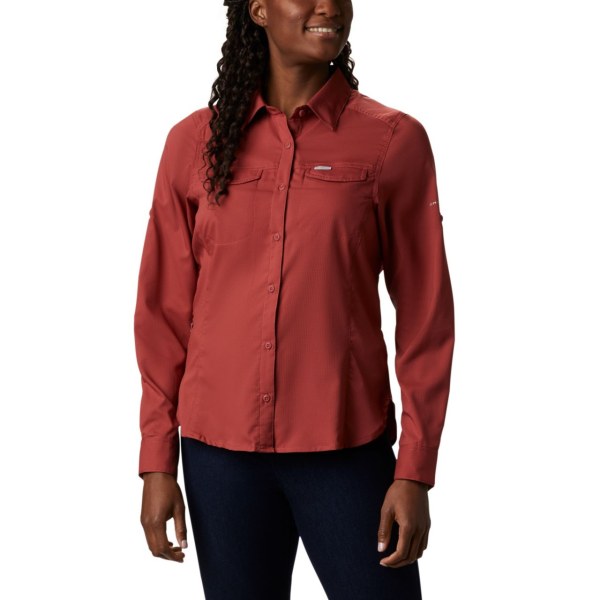 Kosele Columbia Silver Ridge Lite Long Sleeve Damske Červené | SK-GCI-097162