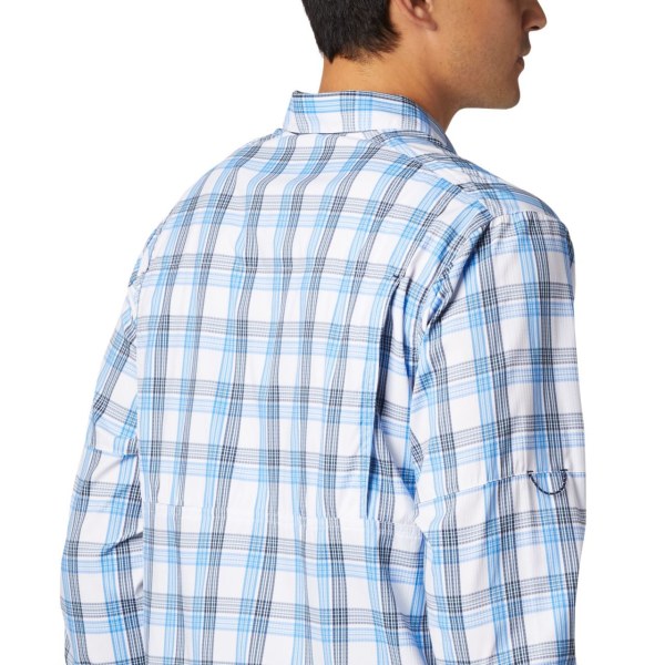 Kosele Columbia Silver Ridge Lite Plaid Long Sleeve Panske Modre Modre | SK-YPW-972315
