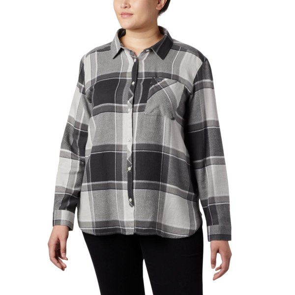 Kosele Columbia Simply Put II Flannel Plus Size Damske Tmavo Siva | SK-LBX-765082