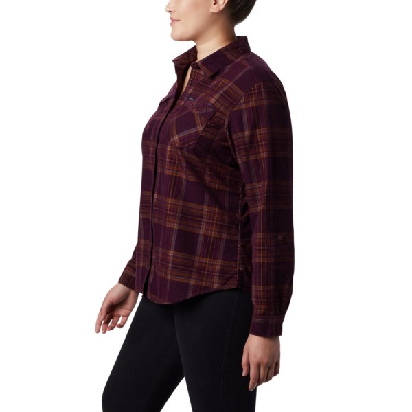 Kosele Columbia Times Two Corduroy Long Sleeve Plus Size Damske Čierne Ruzove | SK-CWH-638419