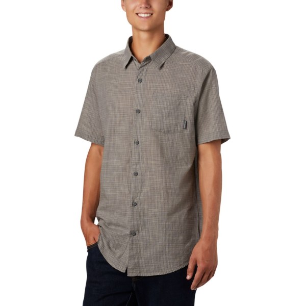 Kosele Columbia Under Exposure Yarn-Dye Kratke Sleeve Panske Siva | SK-JGV-073165