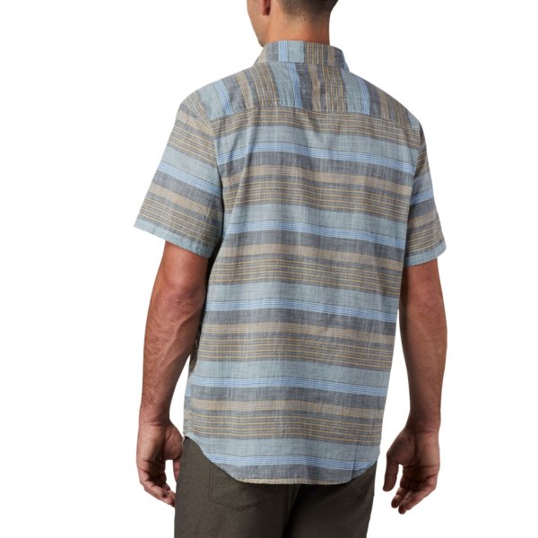 Kosele Columbia Under Exposure Yarn Dye Kratke Sleeve Vysoke Panske Modre | SK-NGF-680524