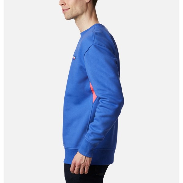 Mikiny Columbia Bugasweat Crew Panske Modre Svetlo Ruzove | SK-YSA-570386