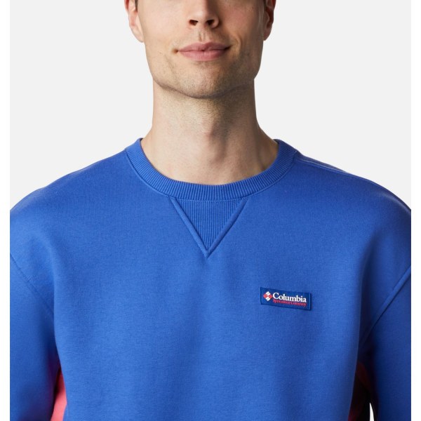 Mikiny Columbia Bugasweat Crew Panske Modre Svetlo Ruzove | SK-YSA-570386
