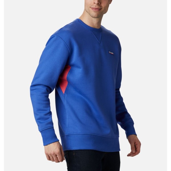 Mikiny Columbia Bugasweat Crew Panske Modre Svetlo Ruzove | SK-YSA-570386