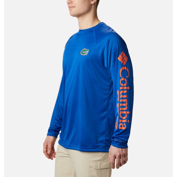Mikiny Columbia Collegiate PFG Terminal Tackle Long Sleeve - Florida Panske Oranžové | SK-AET-051293