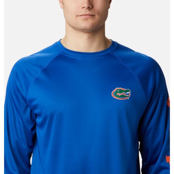 Mikiny Columbia Collegiate PFG Terminal Tackle Long Sleeve - Florida Panske Oranžové | SK-AET-051293