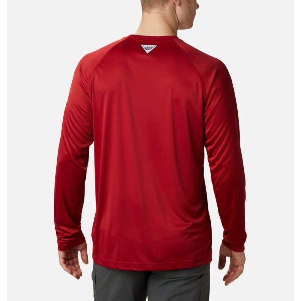 Mikiny Columbia Collegiate PFG Terminal Tackle Long Sleeve - Alabama Panske Červené Biele | SK-ZOJ-831462