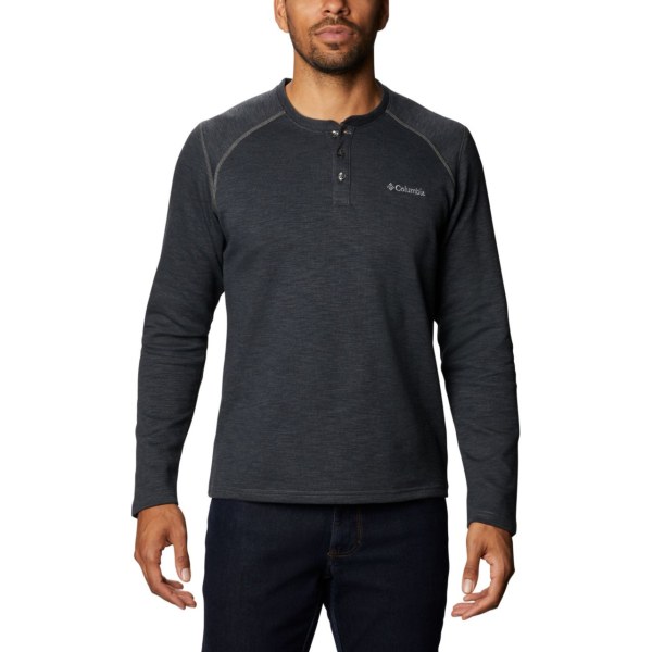 Mikiny Columbia Hayden Island Henley Panske Tmavo Siva | SK-QDM-965821