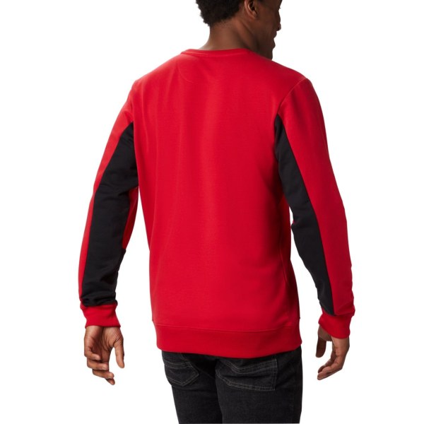 Mikiny Columbia Lodge Colorblock Crew Panske Modre Červené Čierne | SK-PYK-942701