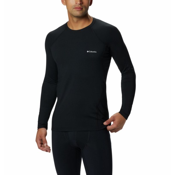 Mikiny Columbia Midweight Stretch Baselayer Long Sleeve Panske Čierne | SK-JOW-478039