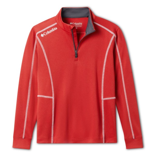 Mikiny Columbia Omni-Wick Shotgun Quarter Zip Long Sleeve Chlapcenske Červené | SK-WQU-409756