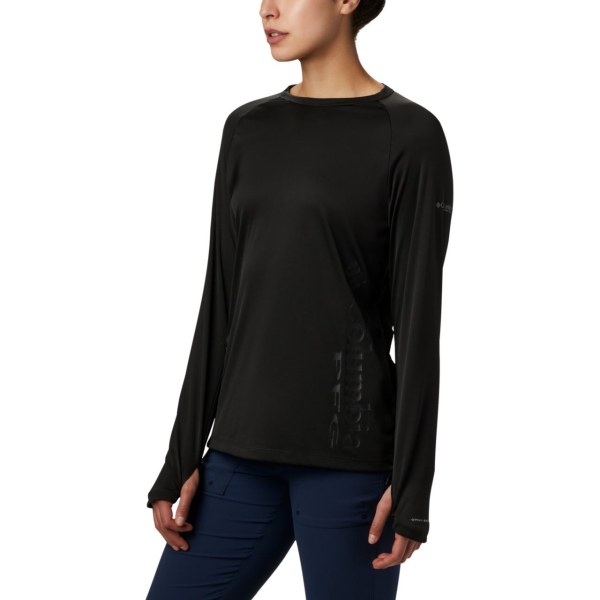 Mikiny Columbia PFG Buoy Knit Long Sleeve Damske Čierne | SK-RIQ-563184