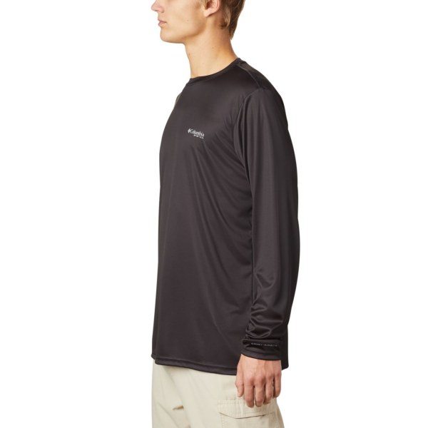 Mikiny Columbia PFG Terminal Tackle Tribal Fish Long Sleeve Panske Čierne | SK-WFJ-051289