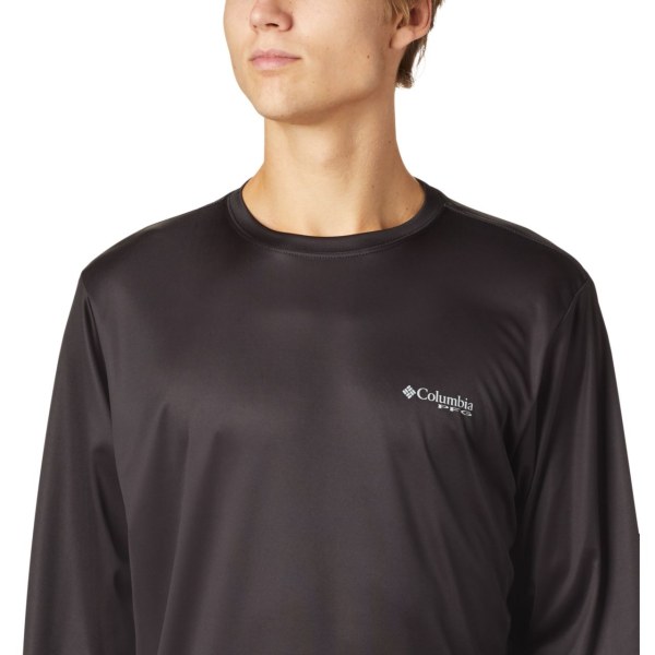 Mikiny Columbia PFG Terminal Tackle Tribal Fish Long Sleeve Panske Čierne | SK-WFJ-051289