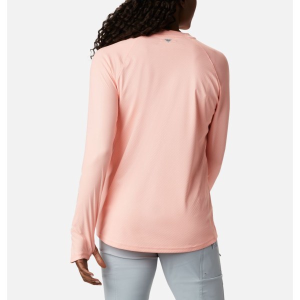 Mikiny Columbia PFG Tidal Deflector Zero Mock Long Sleeve Damske Ruzove | SK-ICB-918734
