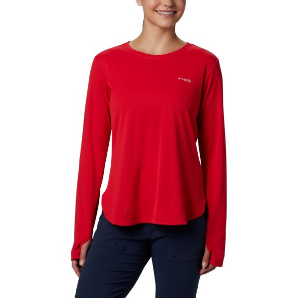 Mikiny Columbia PFG Zero Long Sleeve Damske Červené | SK-RLW-748069