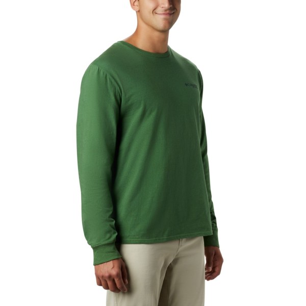 Mikiny Columbia PHG Hunter Grafika Long Sleeve Panske Zelene | SK-ICU-950127
