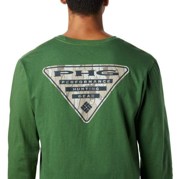 Mikiny Columbia PHG Hunter Grafika Long Sleeve Panske Zelene | SK-ICU-950127