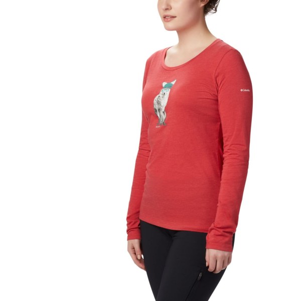 Mikiny Columbia Ruby Falls Long Sleeve Damske Červené | SK-LQH-810425