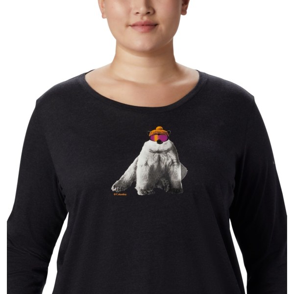 Mikiny Columbia Ruby Falls Long Sleeve Plus Size Damske Čierne | SK-JHF-352718