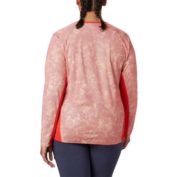 Mikiny Columbia Solar Chill 2.0 Long Sleeve Plus Size Damske Červené | SK-LFK-054918