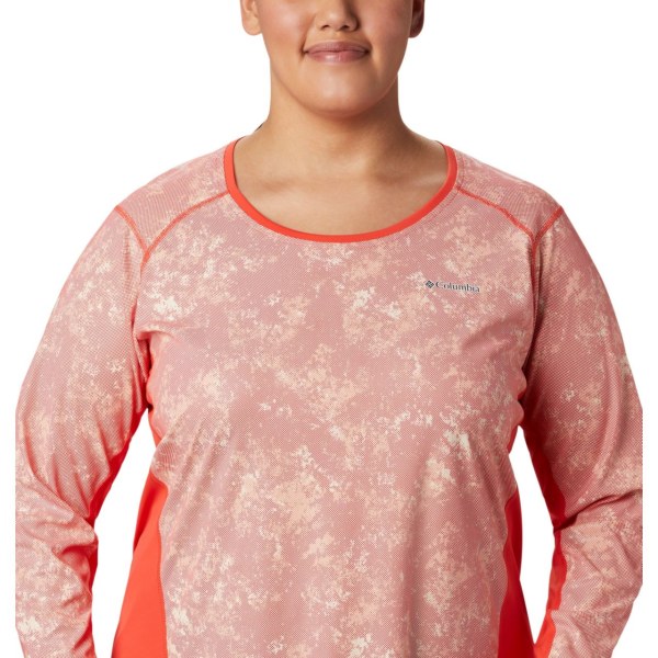 Mikiny Columbia Solar Chill 2.0 Long Sleeve Plus Size Damske Červené | SK-LFK-054918