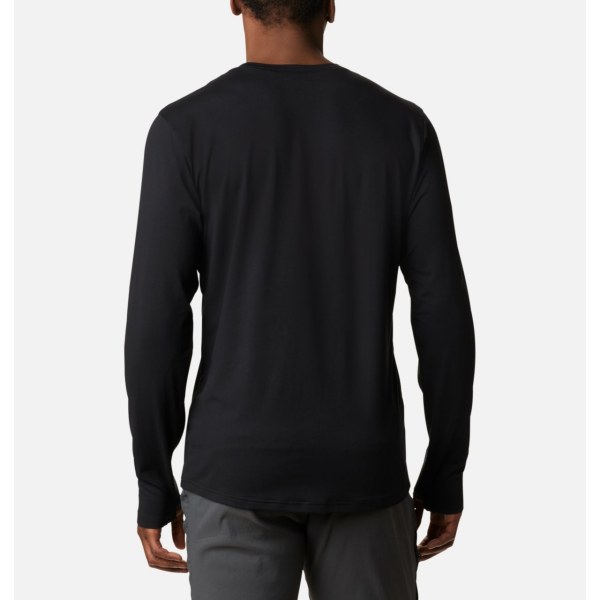 Mikiny Columbia Tech Trailove Long Sleeve Crew II Panske Čierne | SK-RMH-370891