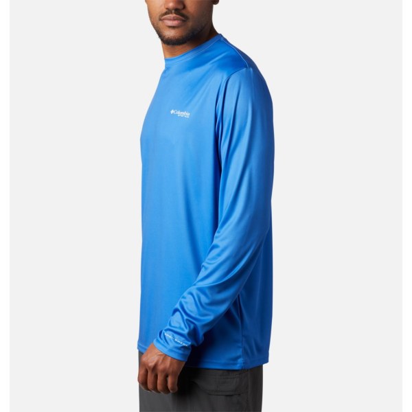 Mikiny Columbia Terminal Tackle PFG Fish Flag Long Sleeve Big Panske Modre Biele | SK-VOJ-605237