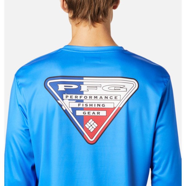 Mikiny Columbia Terminal Tackle PFG State Triangle Long Sleeve Vysoke Panske Modre | SK-QVR-573048
