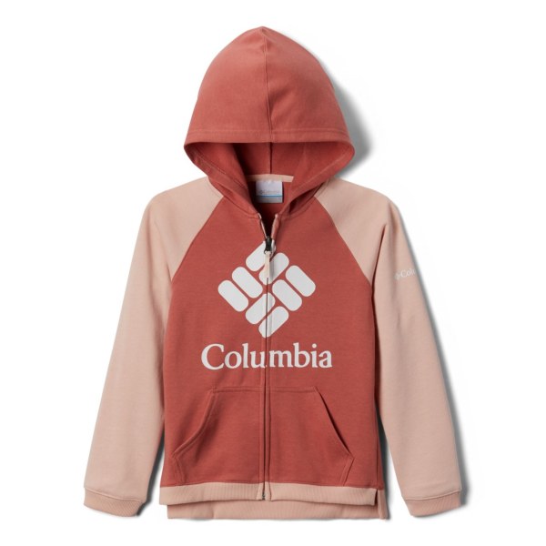 Mikiny S Kapucňou Columbia Branded French Terry Full Zip Dievcenske Tmavo Koralove | SK-WGI-784531
