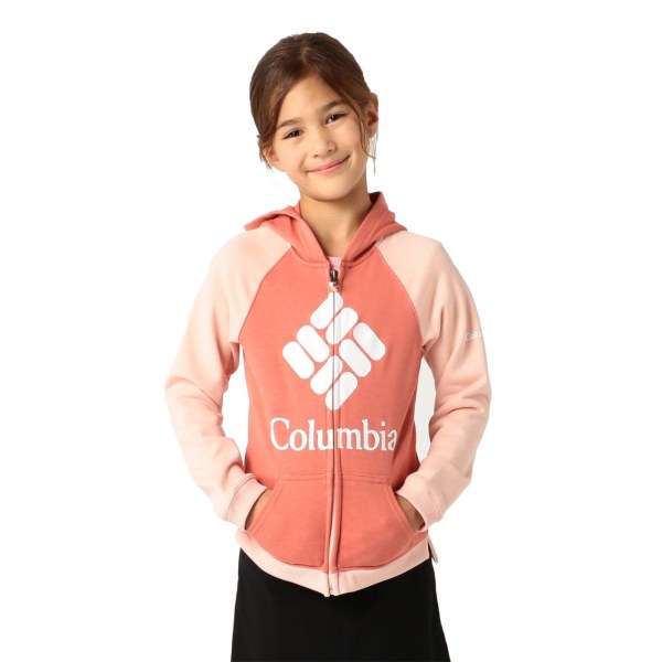 Mikiny S Kapucňou Columbia Branded French Terry Full Zip Dievcenske Tmavo Koralove | SK-WGI-784531
