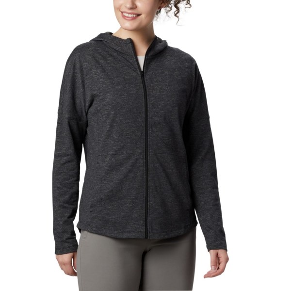 Mikiny S Kapucňou Columbia Cades Cove Full Zip Damske Čierne | SK-GOH-609124