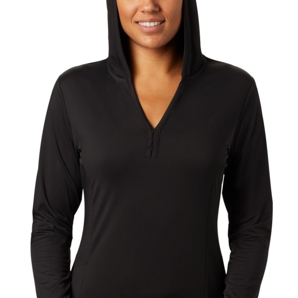 Mikiny S Kapucňou Columbia Chill River S Kapucňou Tunic Damske Čierne | SK-PWF-061349