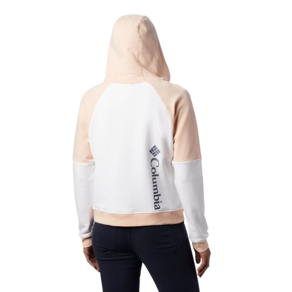 Mikiny S Kapucňou Columbia Lodge II Full Zip Damske Biele | SK-SAV-684503