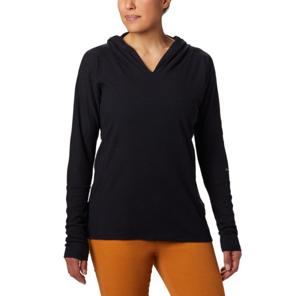 Mikiny S Kapucňou Columbia Longer Days Damske Čierne | SK-GYI-630894