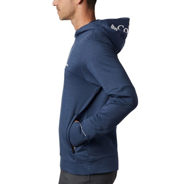 Mikiny S Kapucňou Columbia Maxtrail Stredná Vrstva Panske Tmavo Modre | SK-QGP-725603