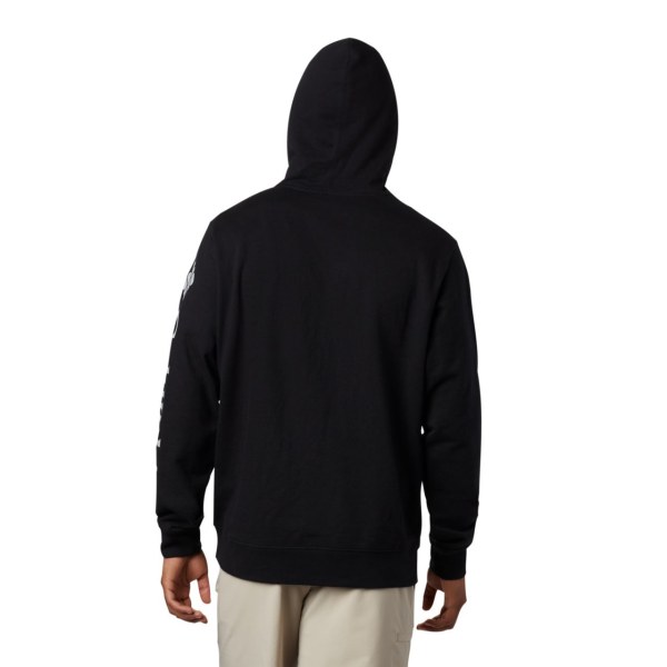 Mikiny S Kapucňou Columbia PFG Sleeve Grafika Panske Čierne Siva | SK-JAM-963075