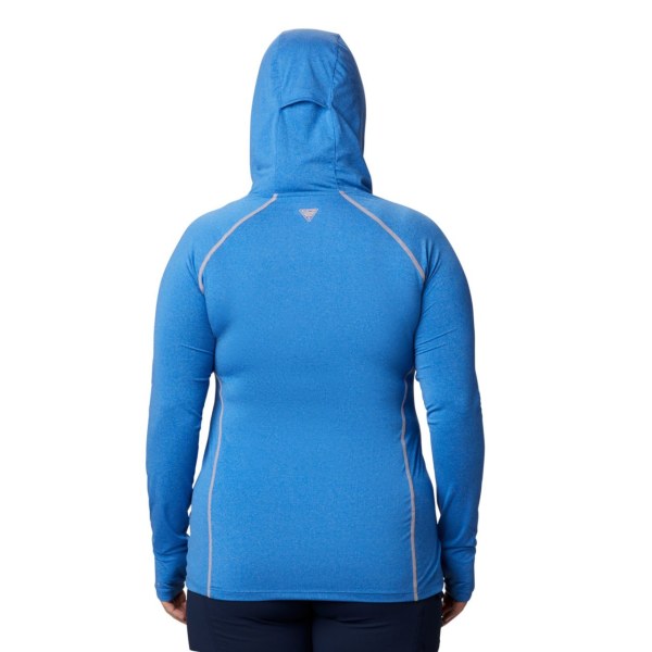 Mikiny S Kapucňou Columbia PFG Tamiami Heather Knit Damske Modre Svetlo Koralove | SK-PTZ-014925