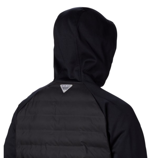Mikiny S Kapucňou Columbia PFG Terminal Hybrid Insulated Panske Čierne | SK-SVT-287934